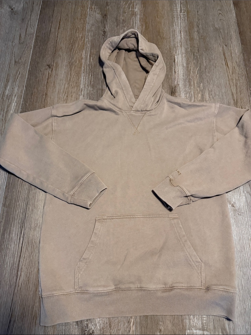 abercrombie kids Taupe Crewneck Hoodie - Neutral Beige